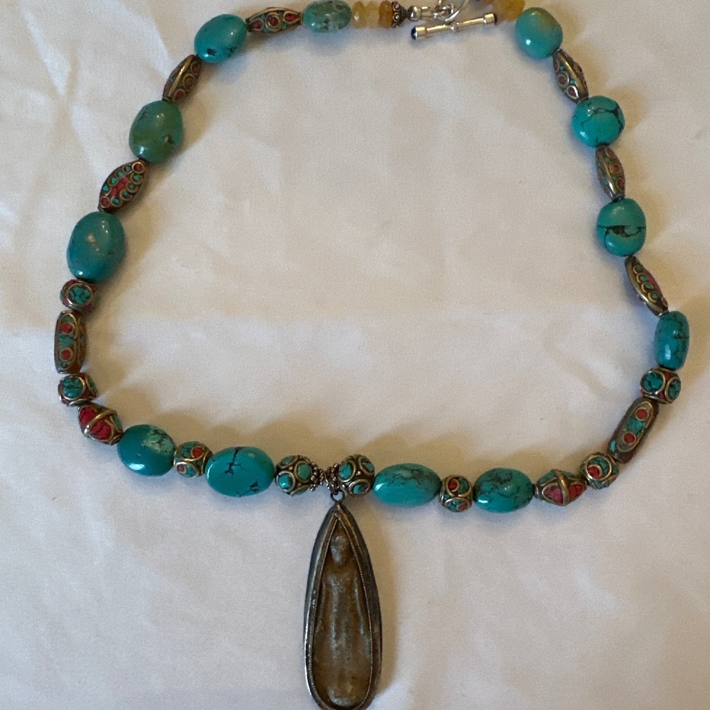 One of a kind stone necklace